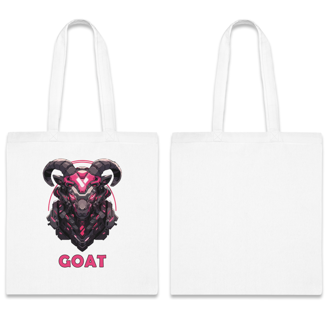 100%纯棉帆布手提袋 | Mascot-Goat-001