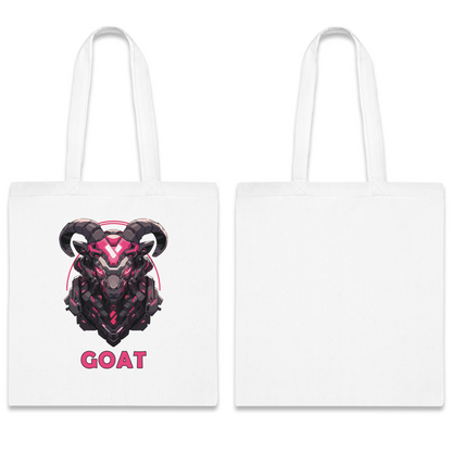 100% Cotton Canvas Tote Bag | Mascot-Goat-001