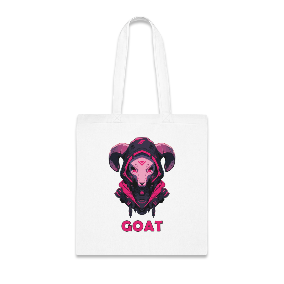 100%纯棉帆布手提袋 | Mascot-Goat-002