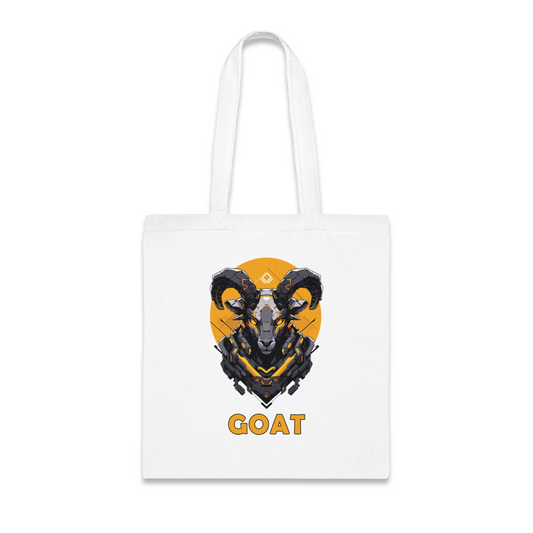 100% Cotton Canvas Tote Bag | Mascot-Goat-003