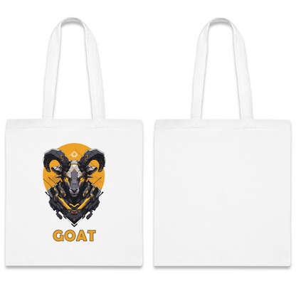 100% Cotton Canvas Tote Bag | Mascot-Goat-003