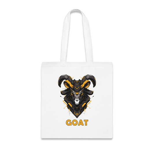 100% Cotton Canvas Tote Bag | Mascot-Goat-004