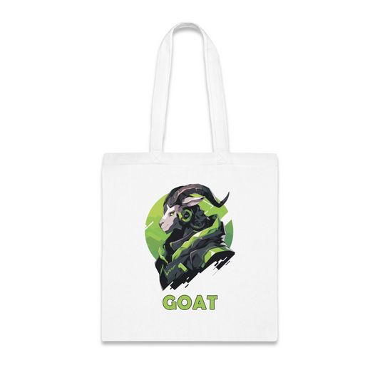 100% Cotton Canvas Tote Bag | Mascot-Goat-005