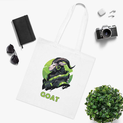 100% Cotton Canvas Tote Bag | Mascot-Goat-005