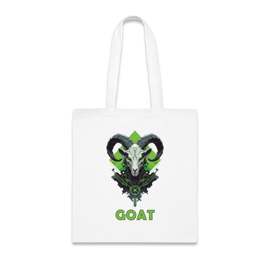 100%纯棉帆布手提袋 | Mascot-Goat-006