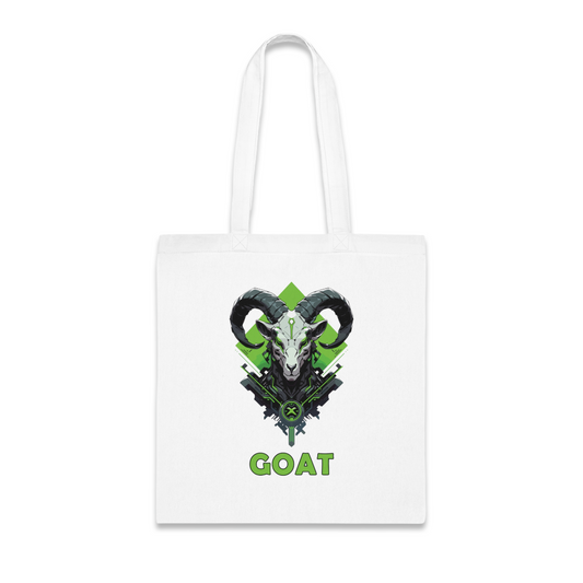 100% Cotton Canvas Tote Bag | Mascot-Goat-006