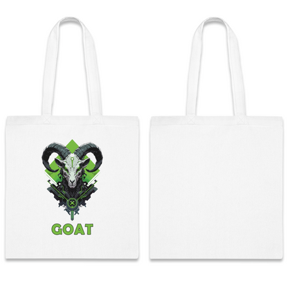 100% Cotton Canvas Tote Bag | Mascot-Goat-006