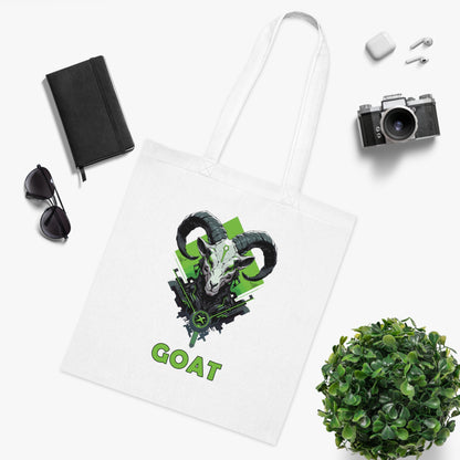 100% Cotton Canvas Tote Bag | Mascot-Goat-006