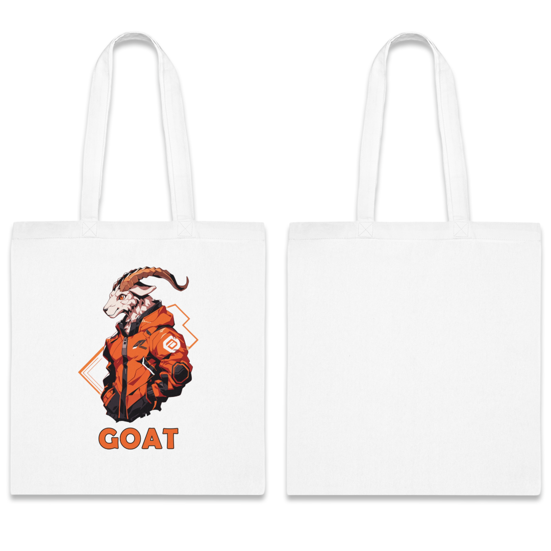 100%纯棉帆布手提袋 | Mascot-Goat-007