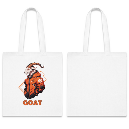 100% Cotton Canvas Tote Bag | Mascot-Goat-007