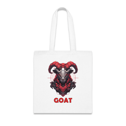 100% Cotton Canvas Tote Bag | Mascot-Goat-009