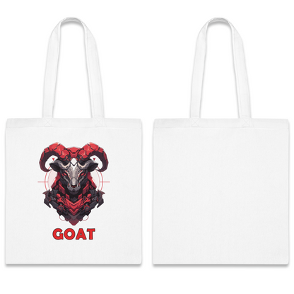 100% Cotton Canvas Tote Bag | Mascot-Goat-009