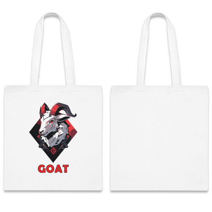 100% Cotton Canvas Tote Bag | Mascot-Goat-010