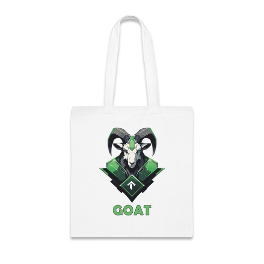 100% Cotton Canvas Tote Bag | Mascot-Goat-011