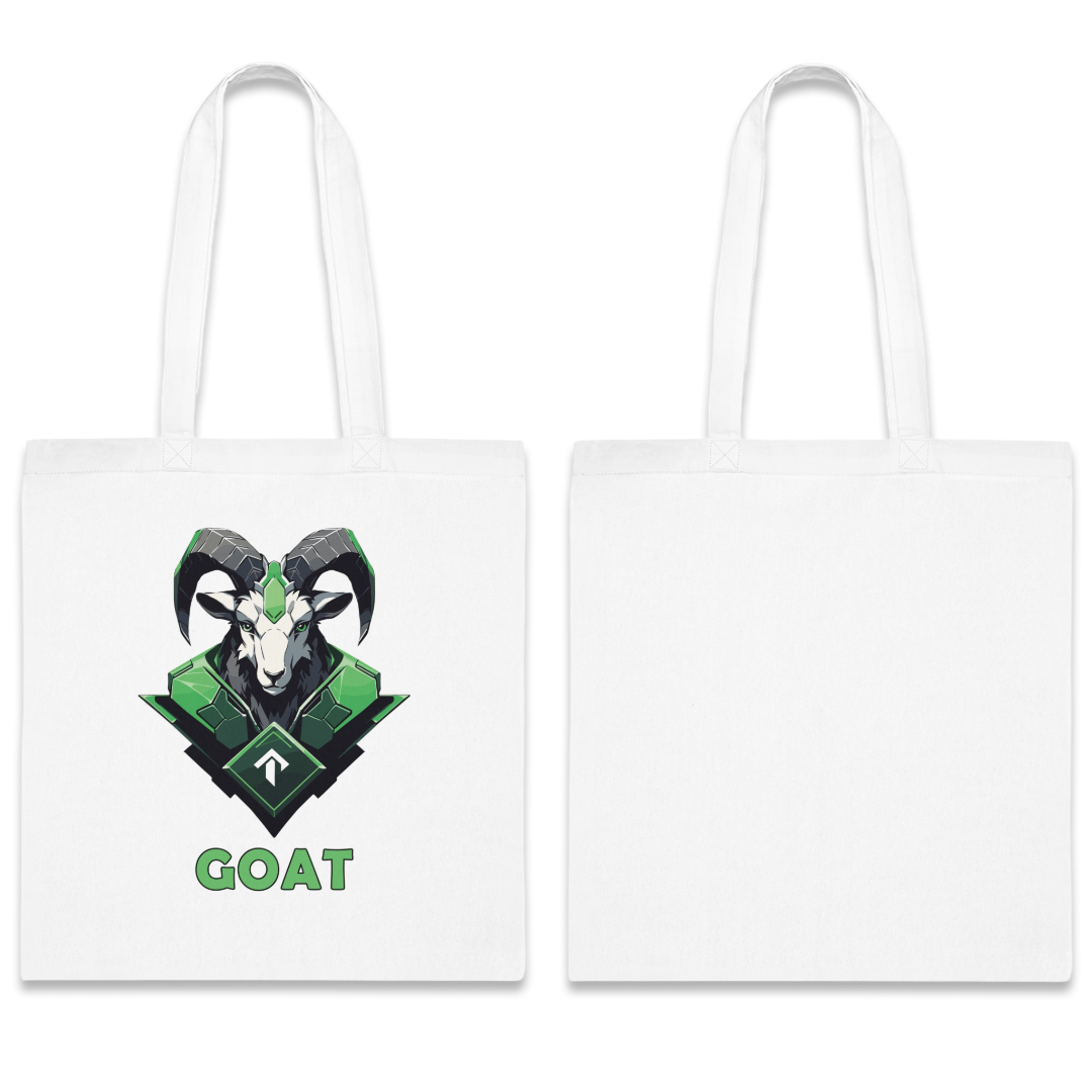 100% Cotton Canvas Tote Bag | Mascot-Goat-011