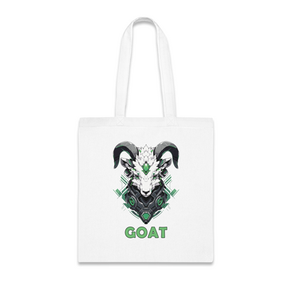 100% Cotton Canvas Tote Bag | Mascot-Goat-012