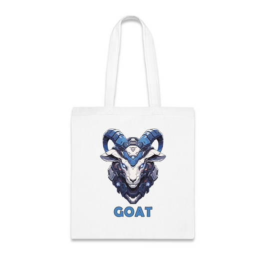 100% Cotton Canvas Tote Bag | Mascot-Goat-013