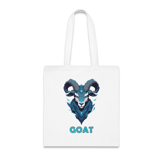 100% Cotton Canvas Tote Bag | Mascot-Goat-014