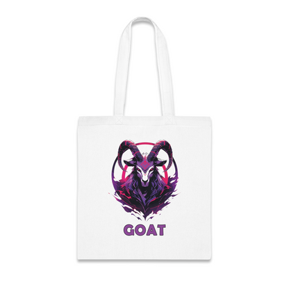 100% Cotton Canvas Tote Bag | Mascot-Goat-016