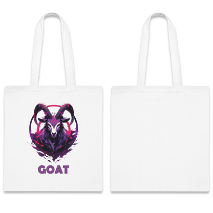 100% Cotton Canvas Tote Bag | Mascot-Goat-016