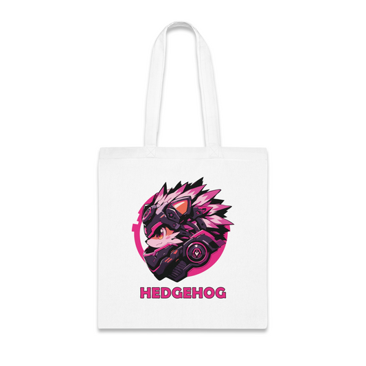 100% Cotton Canvas Tote Bag | Mascot-Hedgehog-001