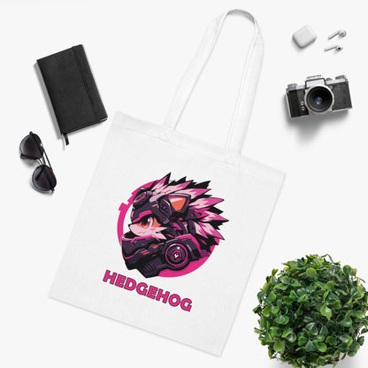 100% Cotton Canvas Tote Bag | Mascot-Hedgehog-001