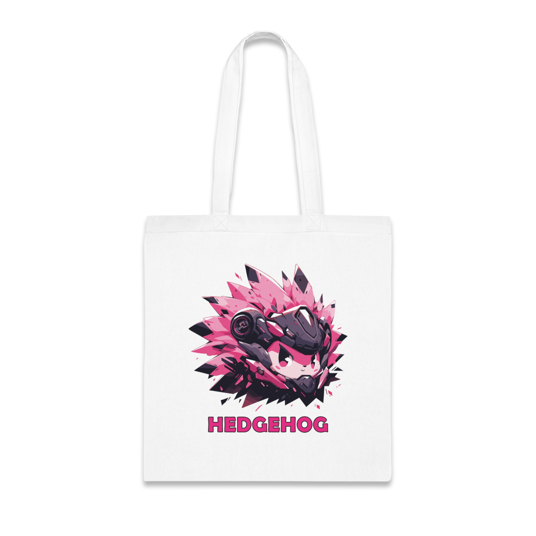 100% Cotton Canvas Tote Bag | Mascot-Hedgehog-002