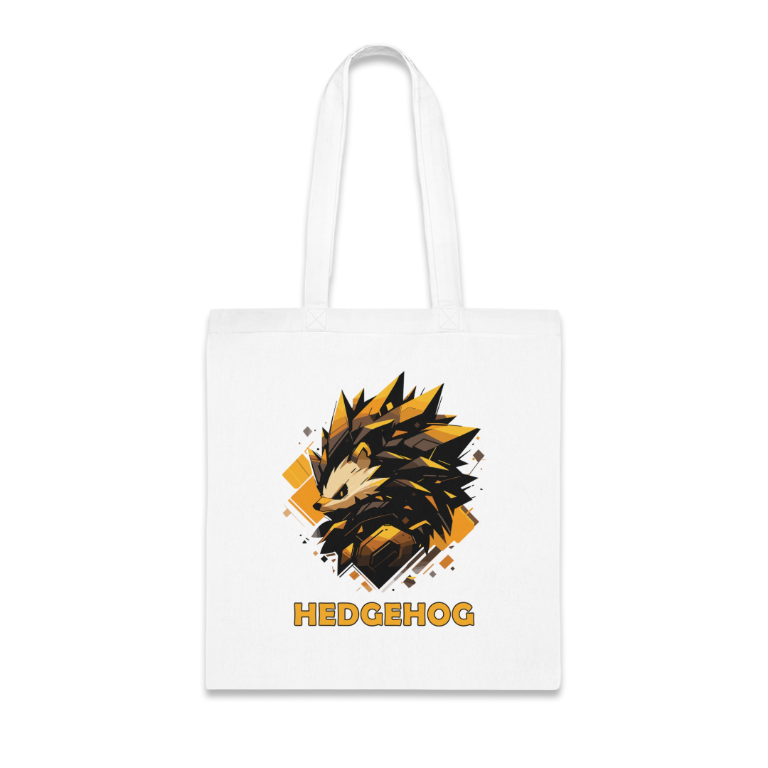 100% Cotton Canvas Tote Bag | Mascot-Hedgehog-003