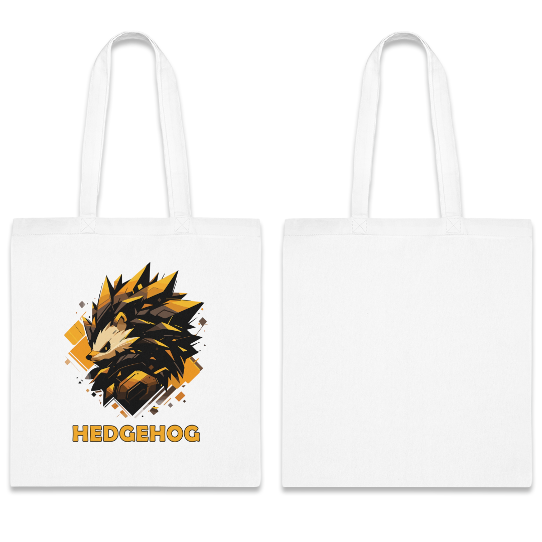 100% Cotton Canvas Tote Bag | Mascot-Hedgehog-003