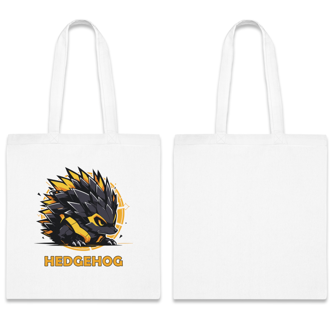 100% Cotton Canvas Tote Bag | Mascot-Hedgehog-004