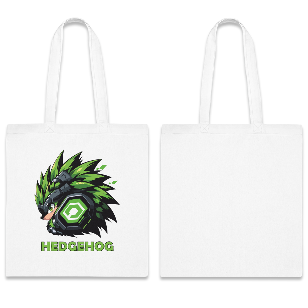 100% Cotton Canvas Tote Bag | Mascot-Hedgehog-005