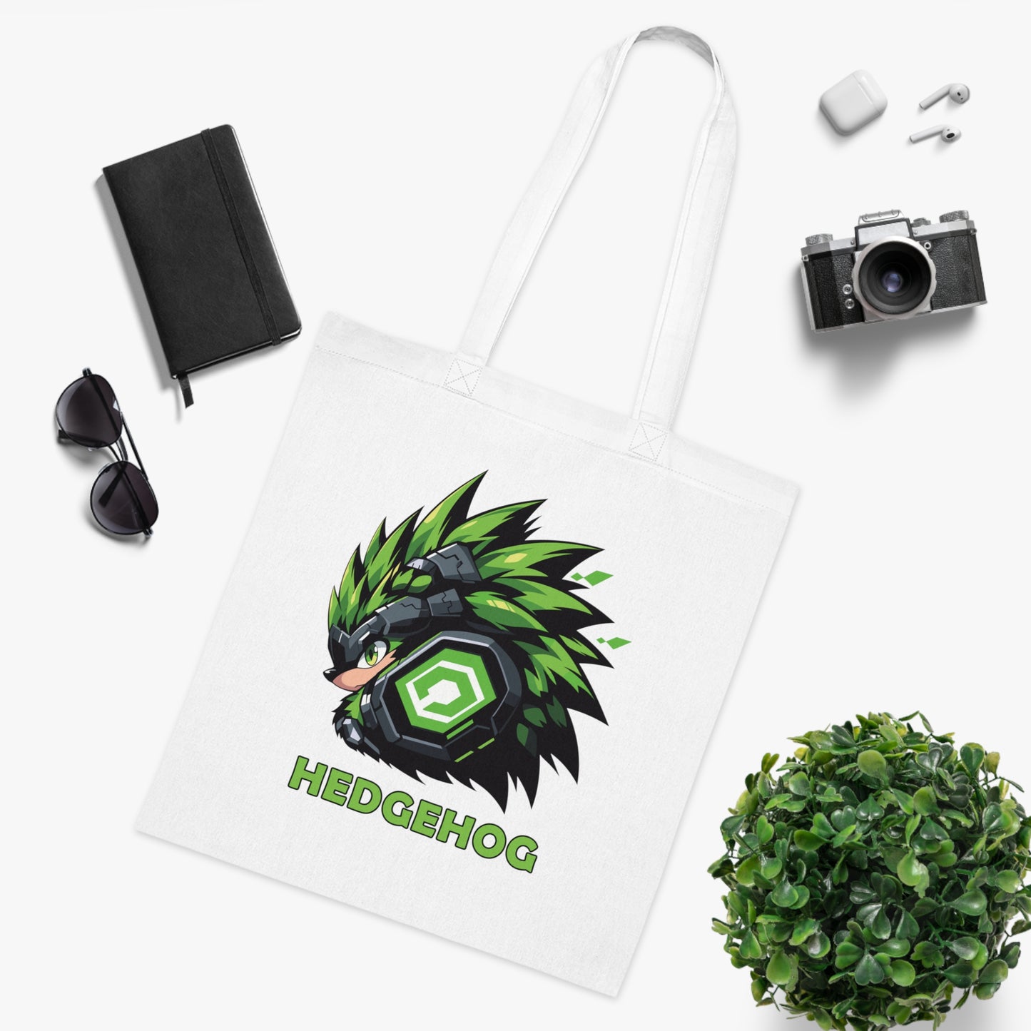 100% Cotton Canvas Tote Bag | Mascot-Hedgehog-005