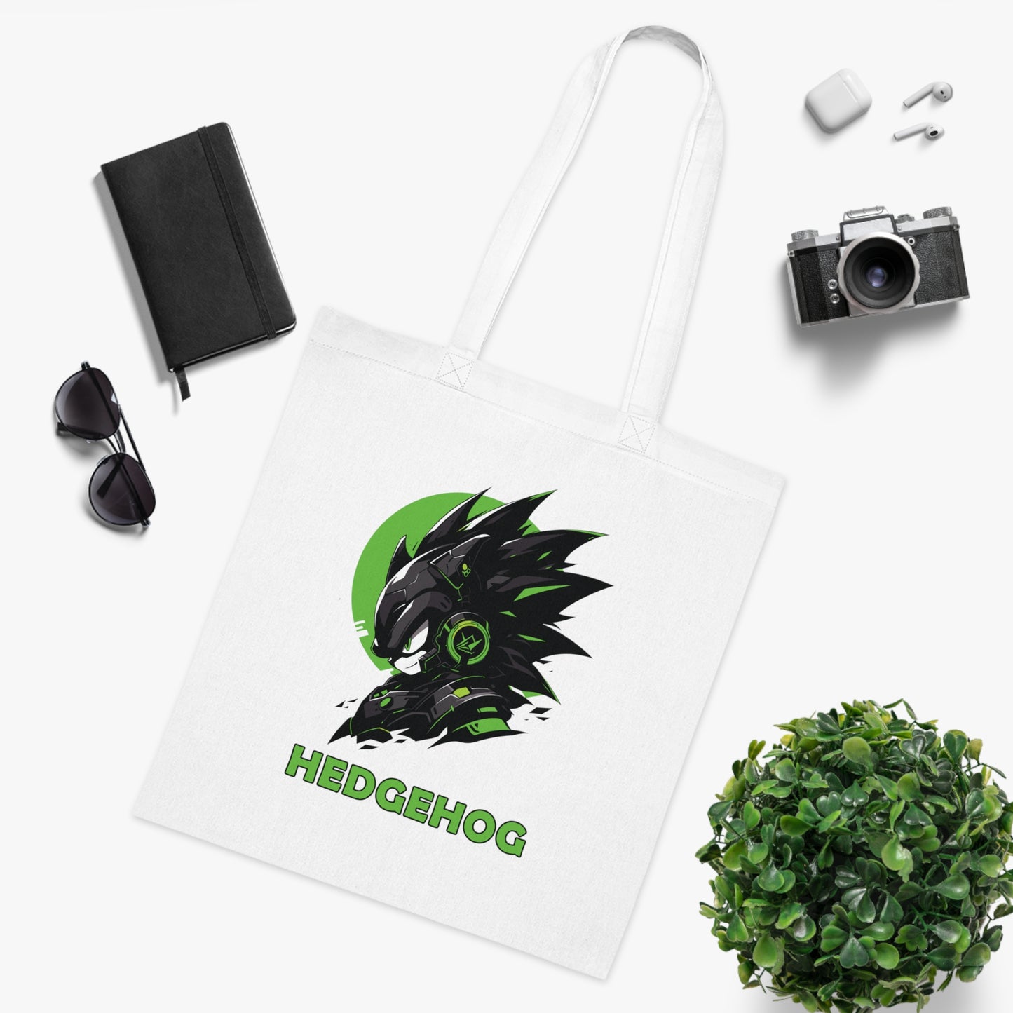 100% Cotton Canvas Tote Bag | Mascot-Hedgehog-006