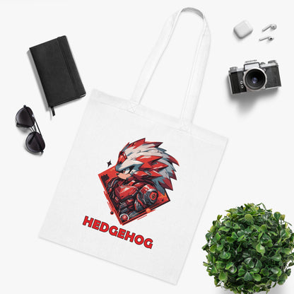 100% Cotton Canvas Tote Bag | Mascot-Hedgehog-009