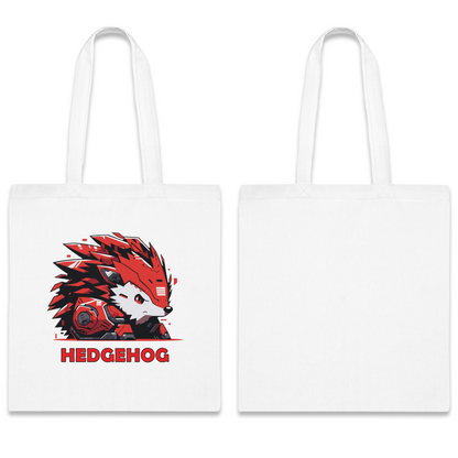 100% Cotton Canvas Tote Bag | Mascot-Hedgehog-010