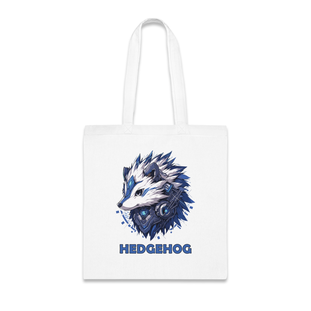 100% Cotton Canvas Tote Bag | Mascot-Hedgehog-013