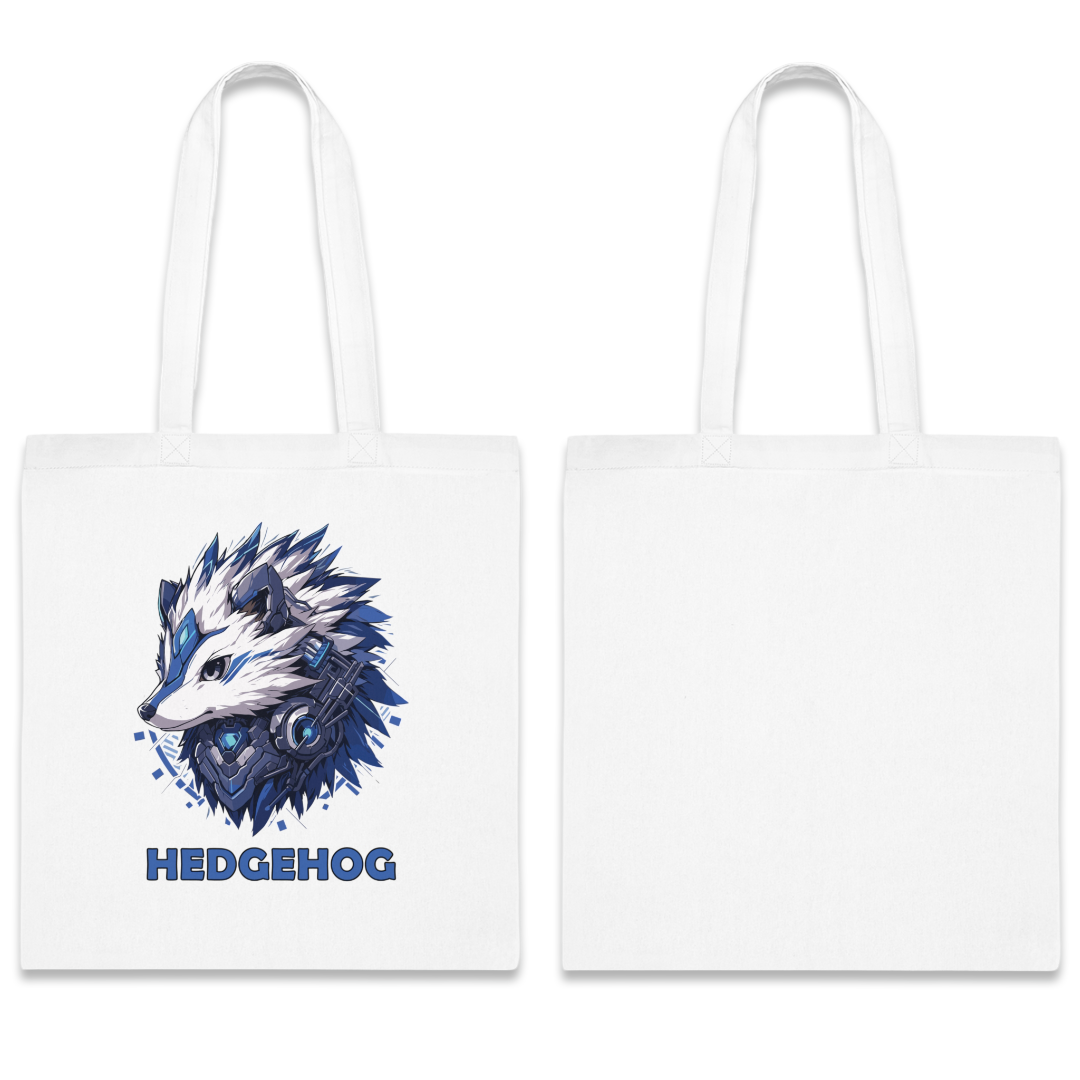 100% Cotton Canvas Tote Bag | Mascot-Hedgehog-013