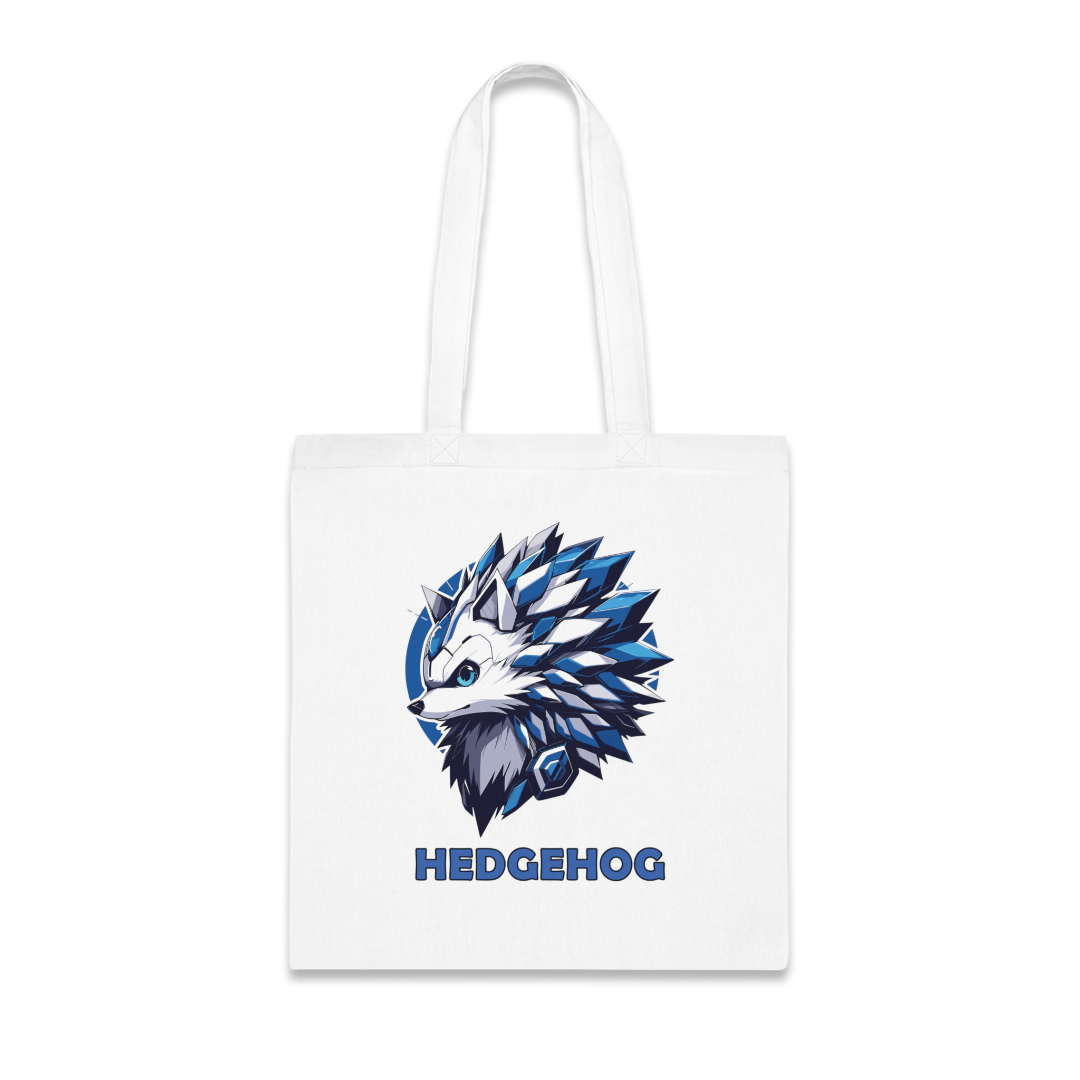 100% Cotton Canvas Tote Bag | Mascot-Hedgehog-014