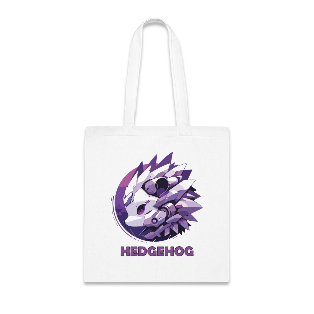 100% Cotton Canvas Tote Bag | Mascot-Hedgehog-016