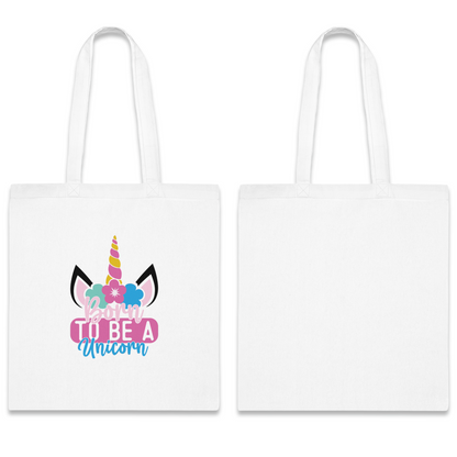 100% Cotton Canvas Tote Bag | Quotes-Unicorn-002