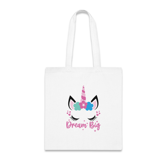 100% Cotton Canvas Tote Bag | Quotes-Unicorn-003