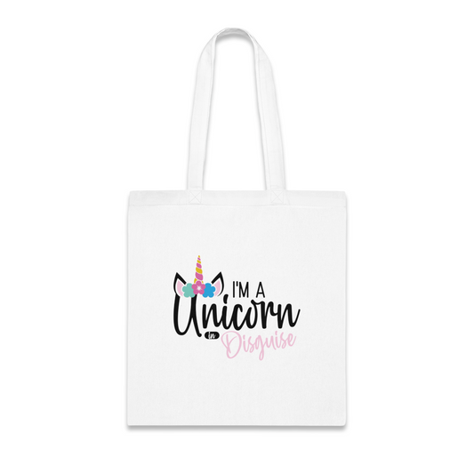 100% Cotton Canvas Tote Bag | Quotes-Unicorn-004