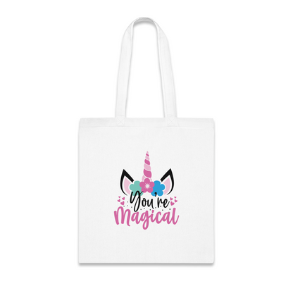 100% Cotton Canvas Tote Bag | Quotes-Unicorn-010