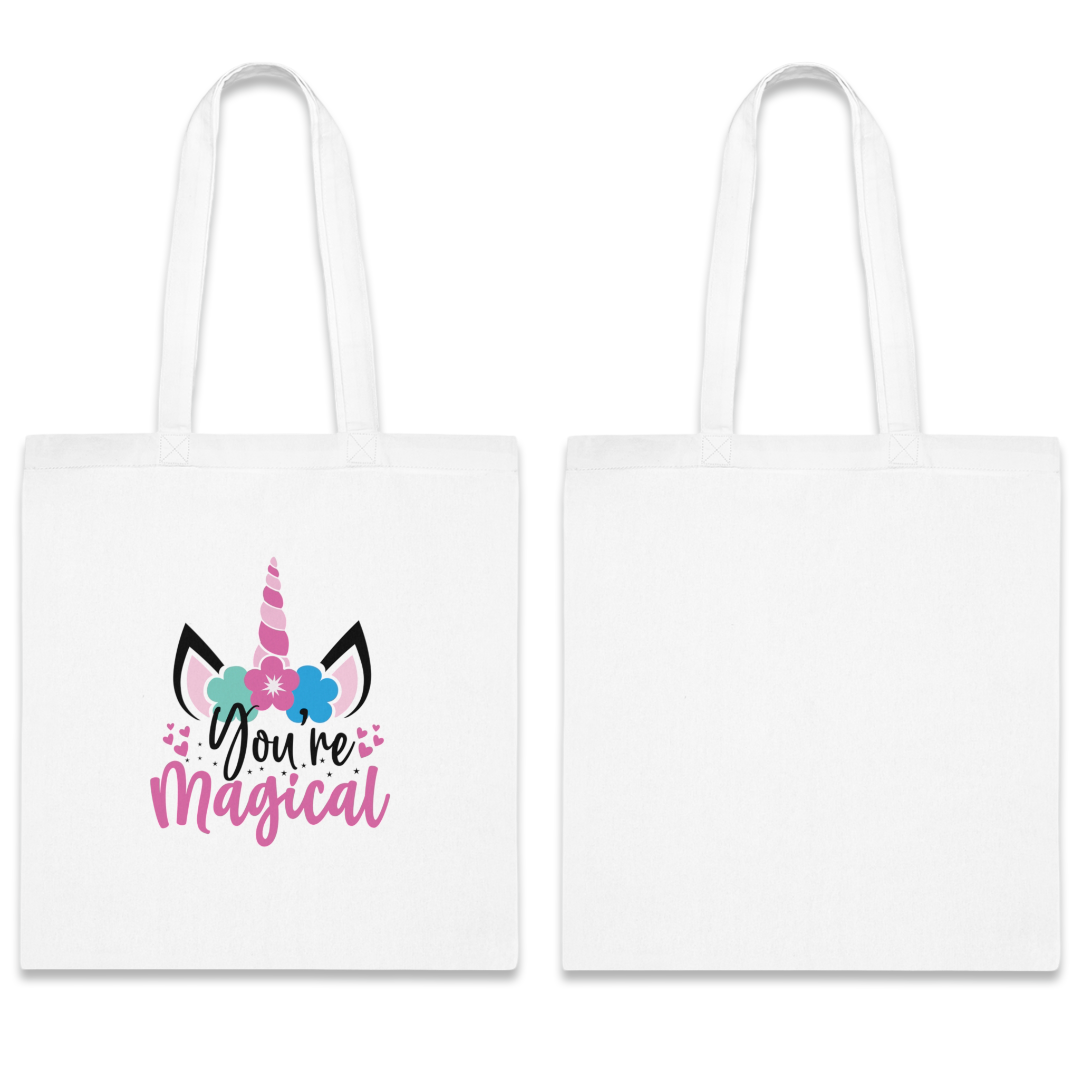 100% Cotton Canvas Tote Bag | Quotes-Unicorn-010