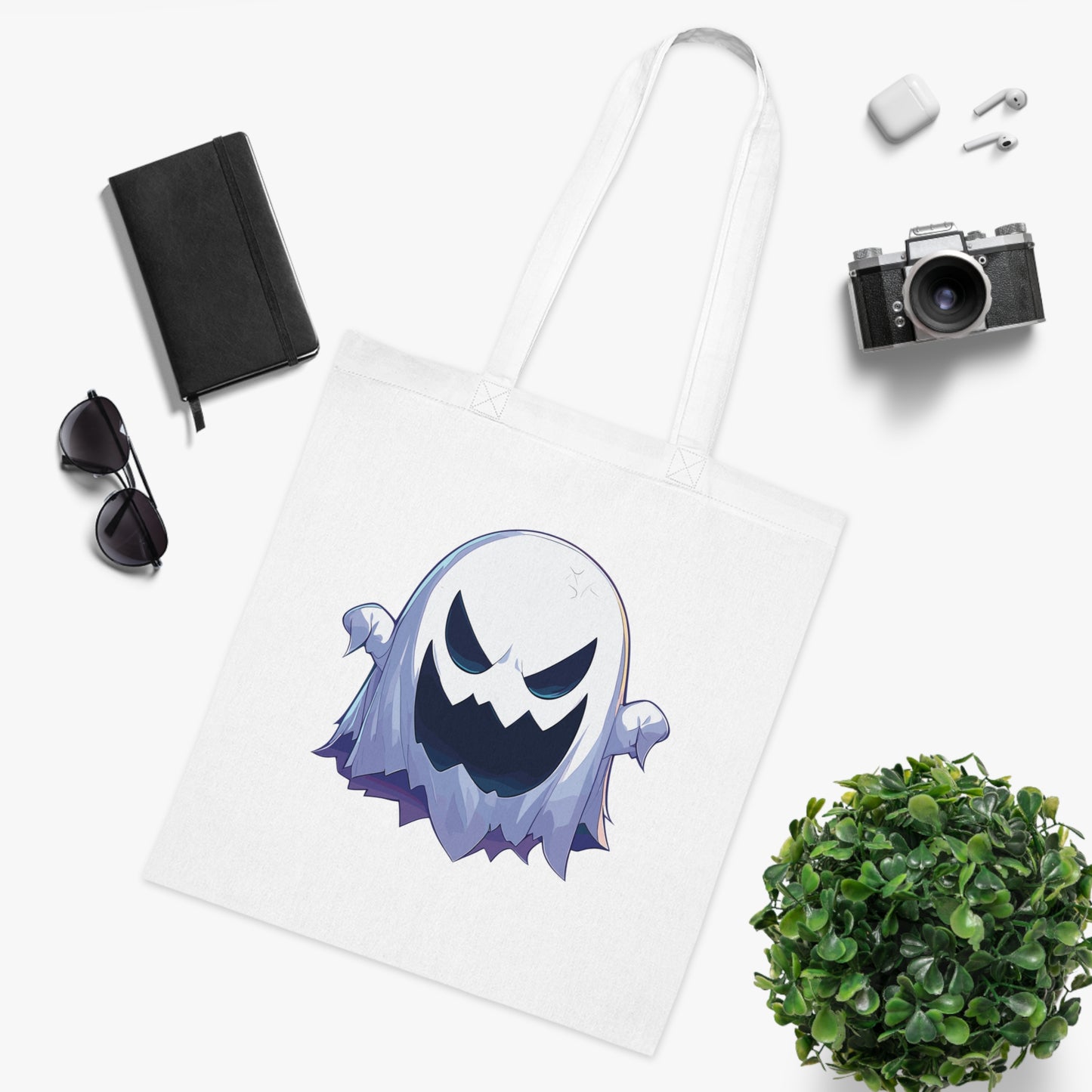 100% Cotton Canvas Tote Bag | Anime-Halloween-006