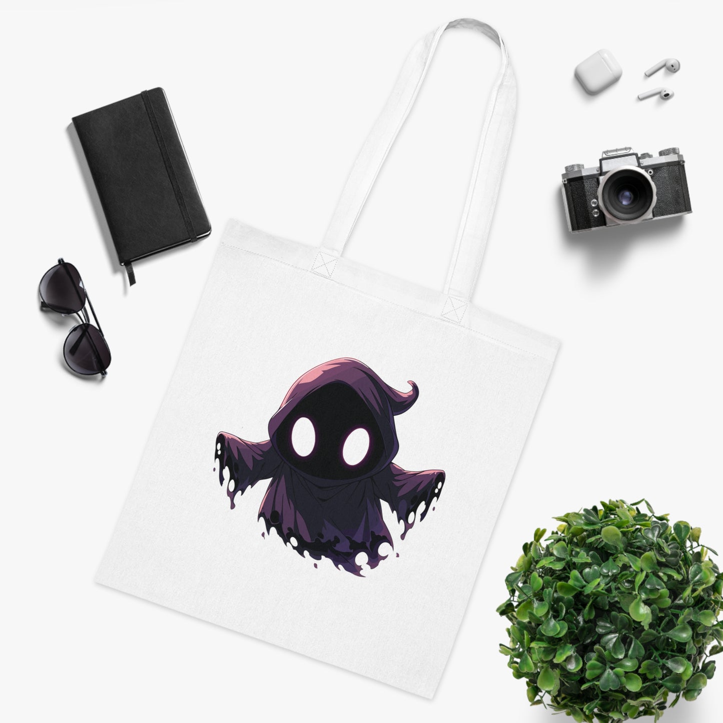 100% Cotton Canvas Tote Bag | Anime-Halloween-008