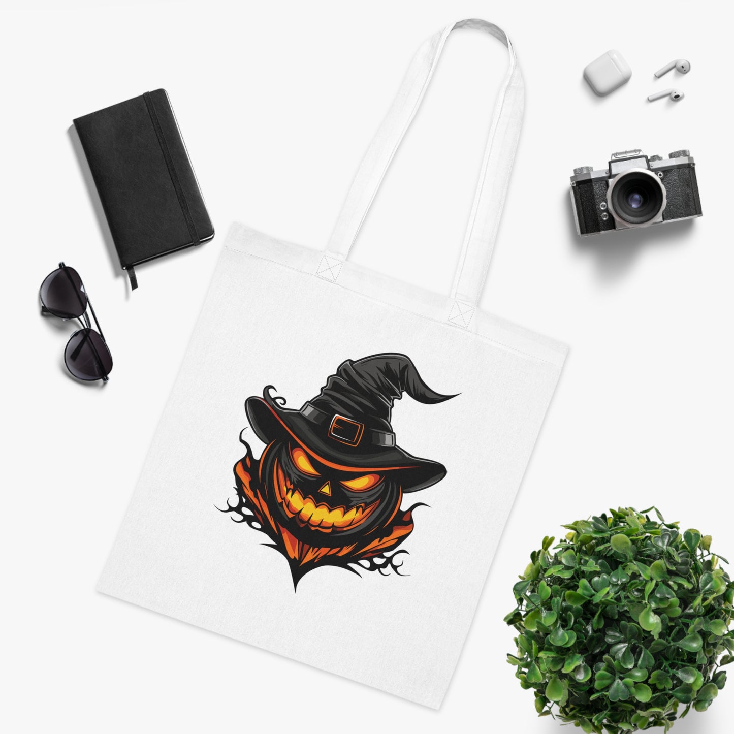 100% Cotton Canvas Tote Bag | Anime-Halloween-012