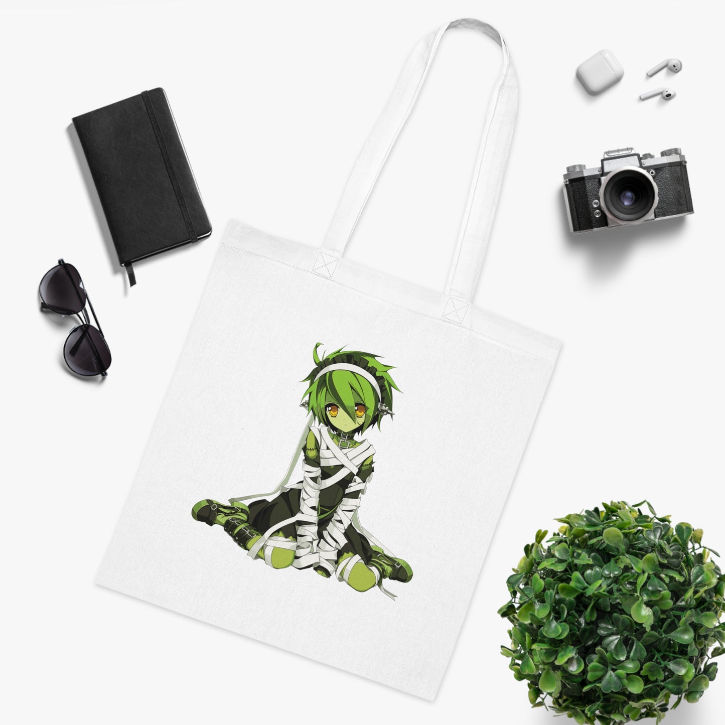 100% Cotton Canvas Tote Bag | Anime-Halloween-017