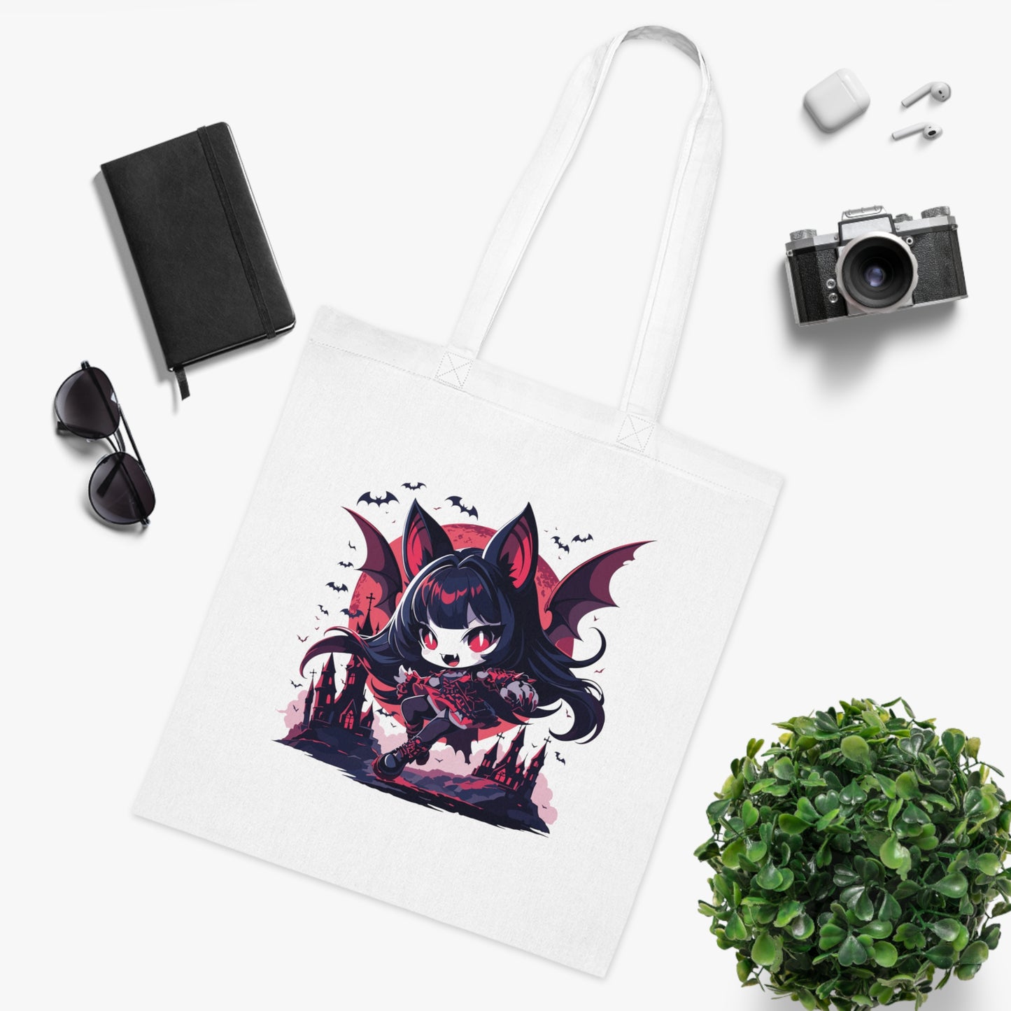 100% Cotton Canvas Tote Bag | Anime-Halloween-021