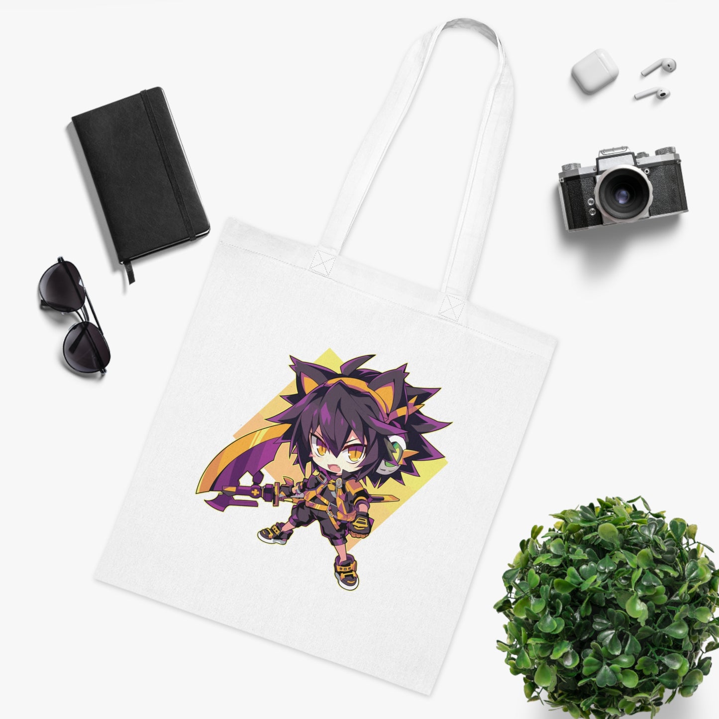 100% Cotton Canvas Tote Bag | Anime-Halloween-024